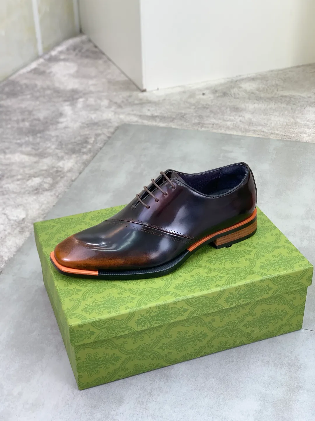 Men's Men's Shoes 💰P580 [New Style] 💰💎💎💎 [Gucci] GUCCI high-end men's formal business leather shoes, original order 1:1! Original imported high-end calfskin, original metal buckle, imported first-layer pigskin lining for feet, original high-end outsole, men's shoe size: 38-44